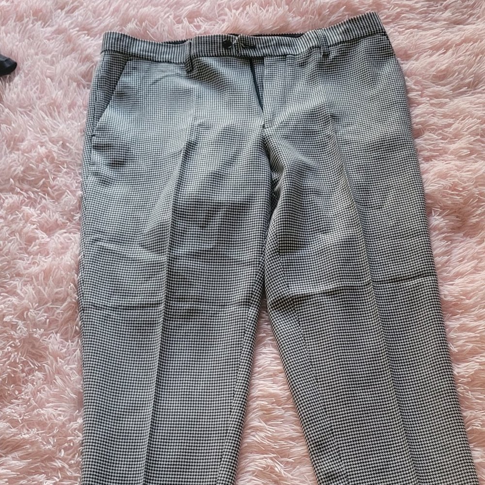 Houndstooth Mens Dress Pants stretch Gianni Feraud